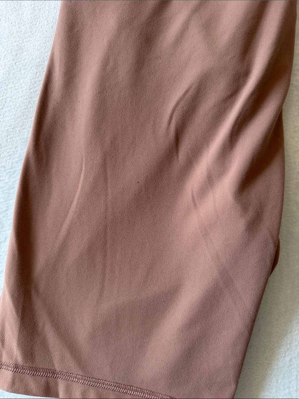 Maternity Over-belly High Rise Bike Shorts Medium in Taupe color - Picture 7 of 8